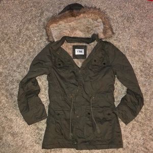 Green winter jacket